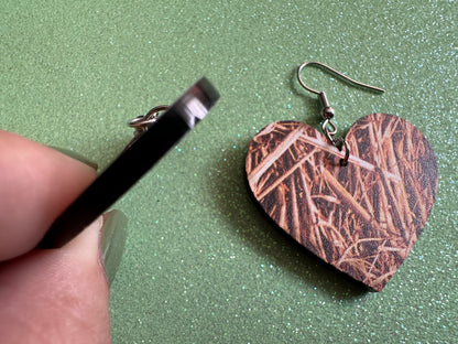 Hay Earrings: Laser Cut Acrylic Hay Earrings, Hay Print, Farm, Stable, Barn, Hay Bale, Fall, Hay Maze, Halloween,Best Gifts for Her/Him/Them