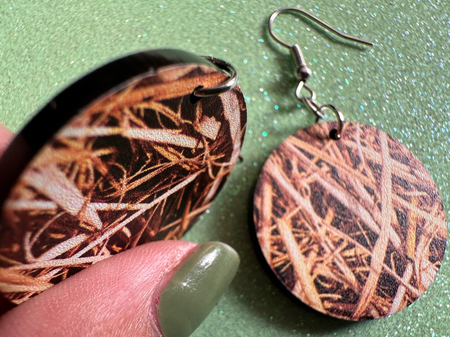 Hay Earrings: Laser Cut Acrylic Hay Earrings, Hay Print, Farm, Stable, Barn, Hay Bale, Fall, Hay Maze, Halloween,Best Gifts for Her/Him/Them