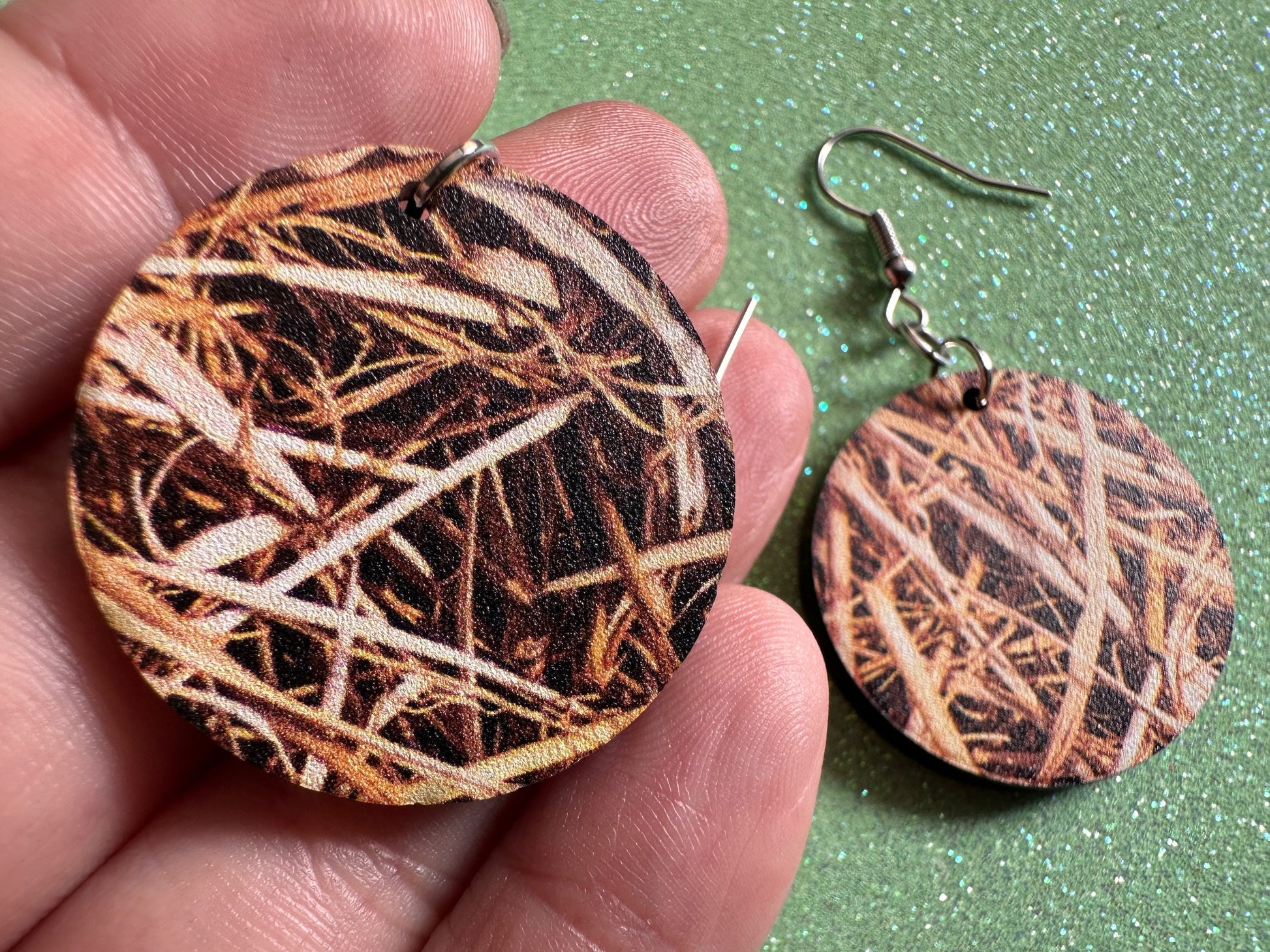 Hay Earrings: Laser Cut Acrylic Hay Earrings, Hay Print, Farm, Stable, Barn, Hay Bale, Fall, Hay Maze, Halloween,Best Gifts for Her/Him/Them