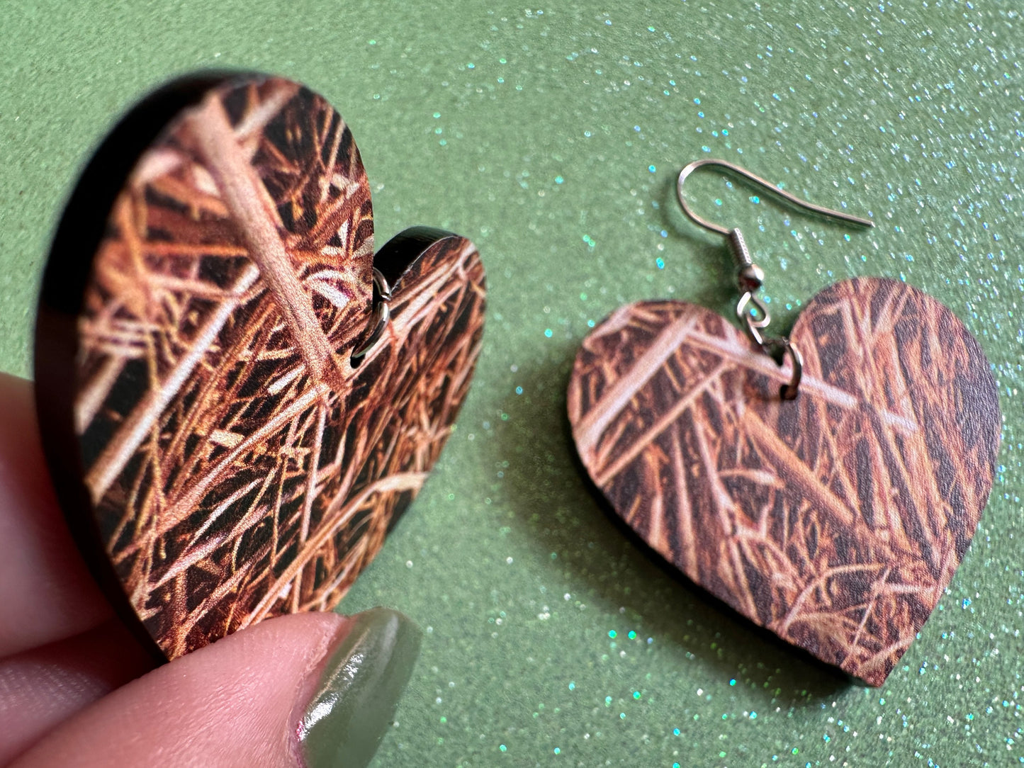 Hay Earrings: Laser Cut Acrylic Hay Earrings, Hay Print, Farm, Stable, Barn, Hay Bale, Fall, Hay Maze, Halloween,Best Gifts for Her/Him/Them