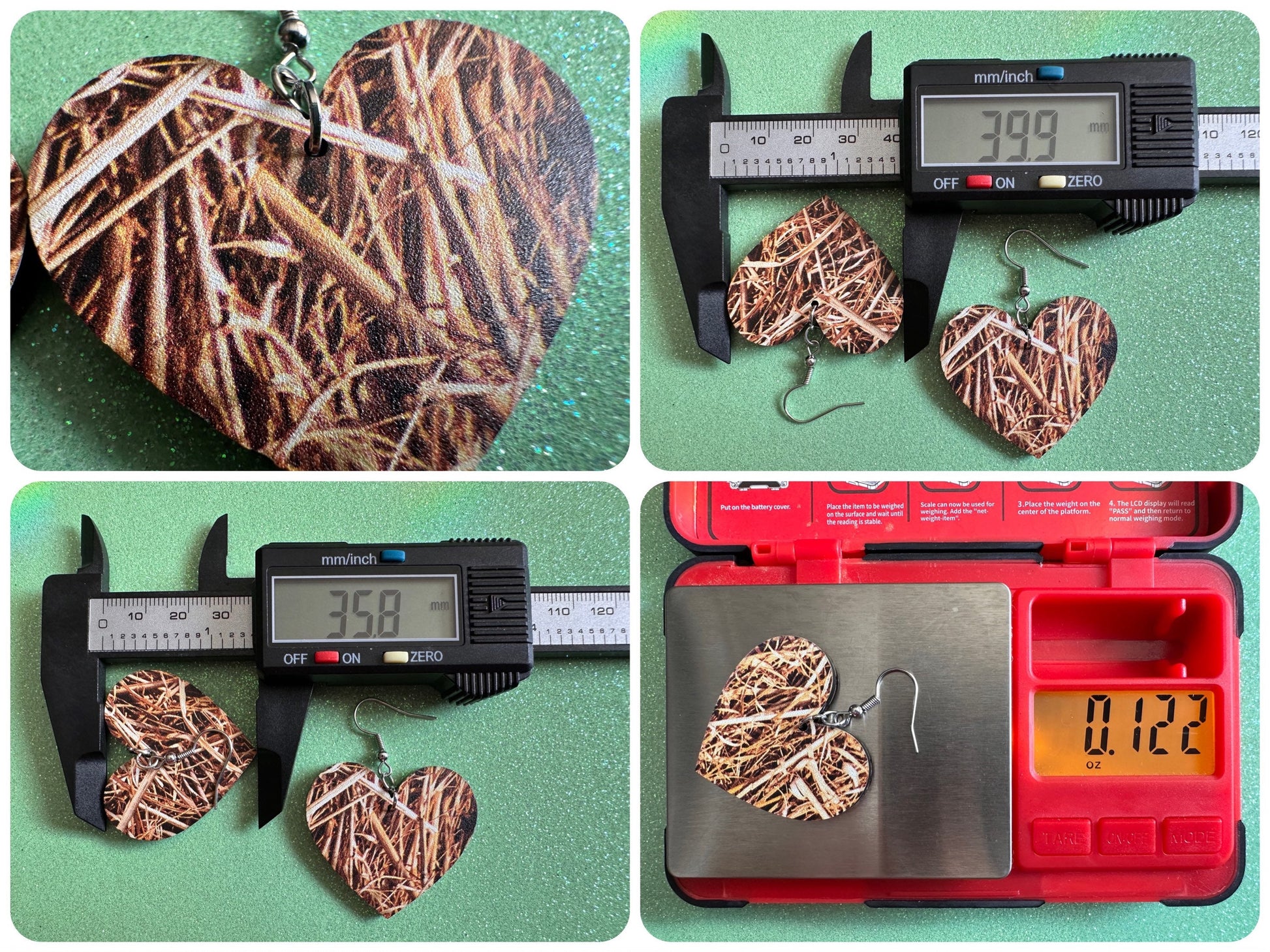 Hay Earrings: Laser Cut Acrylic Hay Earrings, Hay Print, Farm, Stable, Barn, Hay Bale, Fall, Hay Maze, Halloween,Best Gifts for Her/Him/Them