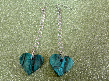 Heart Earrings: Laser Cut Acrylic Hearts, Love, Valentines Day, Anniversary, Best Gifts for Her/Him/Them