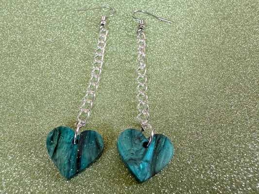 Heart Earrings: Laser Cut Acrylic Hearts, Love, Valentines Day, Anniversary, Best Gifts for Her/Him/Them