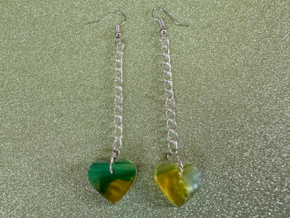 Heart Earrings: Laser Cut Acrylic Hearts, Love, Valentines Day, Anniversary, Best Gifts for Her/Him/Them