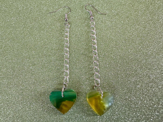 Heart Earrings: Laser Cut Acrylic Hearts, Love, Valentines Day, Anniversary, Best Gifts for Her/Him/Them