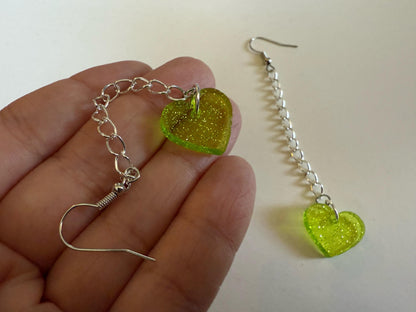 Heart Earrings: Laser Cut Acrylic Hearts, Love, Valentines Day, Anniversary, Best Gifts for Her/Him/Them