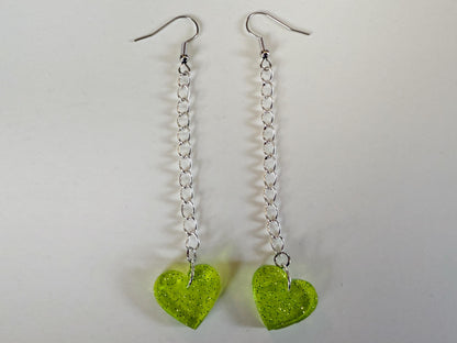 Heart Earrings: Laser Cut Acrylic Hearts, Love, Valentines Day, Anniversary, Best Gifts for Her/Him/Them