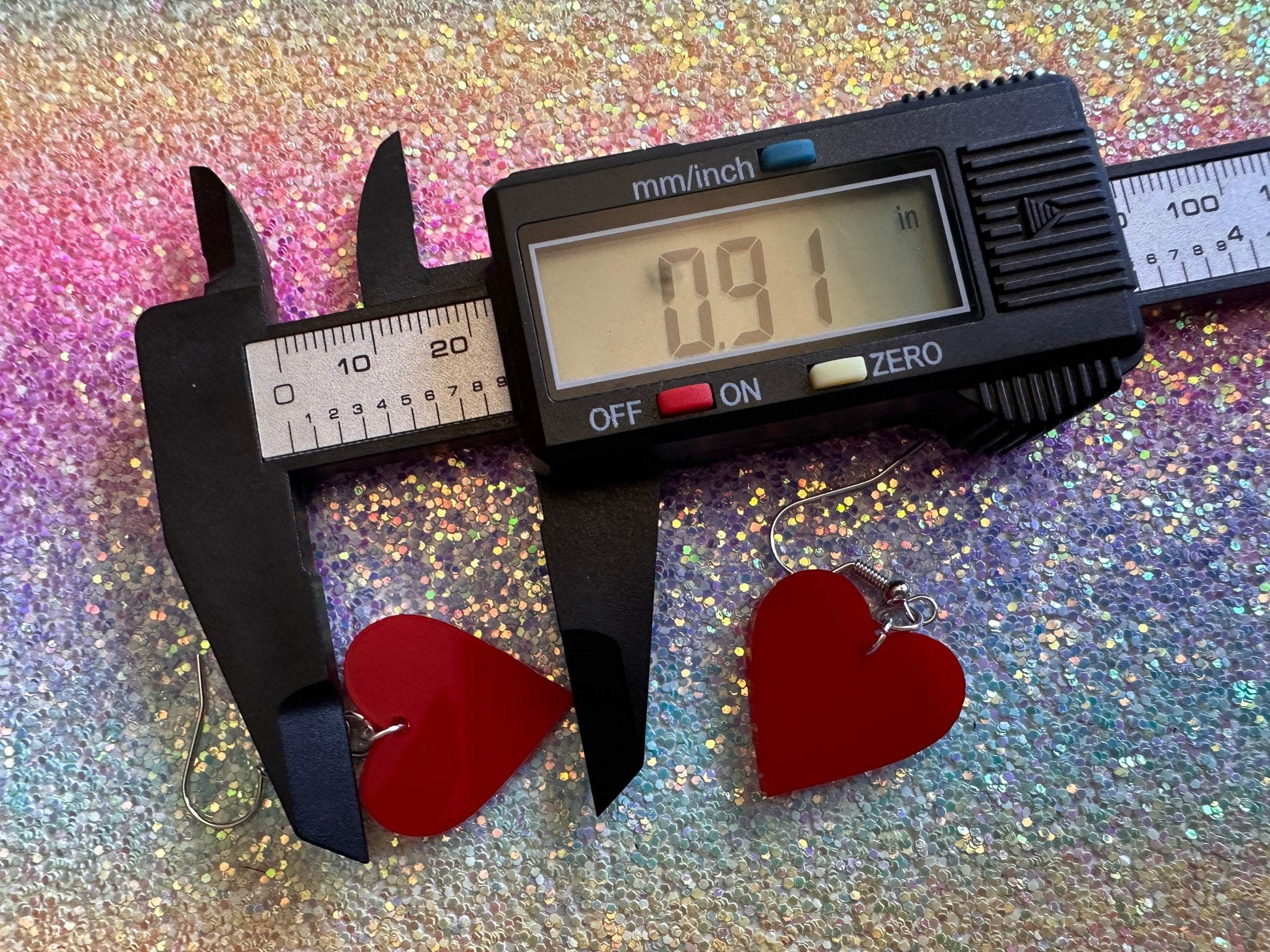 Heart Earrings: Laser Cut Acrylic Hearts, Love, Valentines Day, Anniversary, Best Gifts for Her/Him/Them