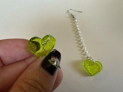 Heart Earrings: Laser Cut Acrylic Hearts, Love, Valentines Day, Anniversary, Best Gifts for Her/Him/Them