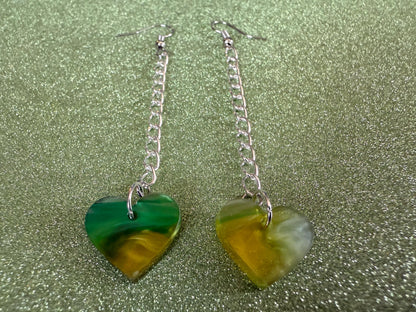 Heart Earrings: Laser Cut Acrylic Hearts, Love, Valentines Day, Anniversary, Best Gifts for Her/Him/Them