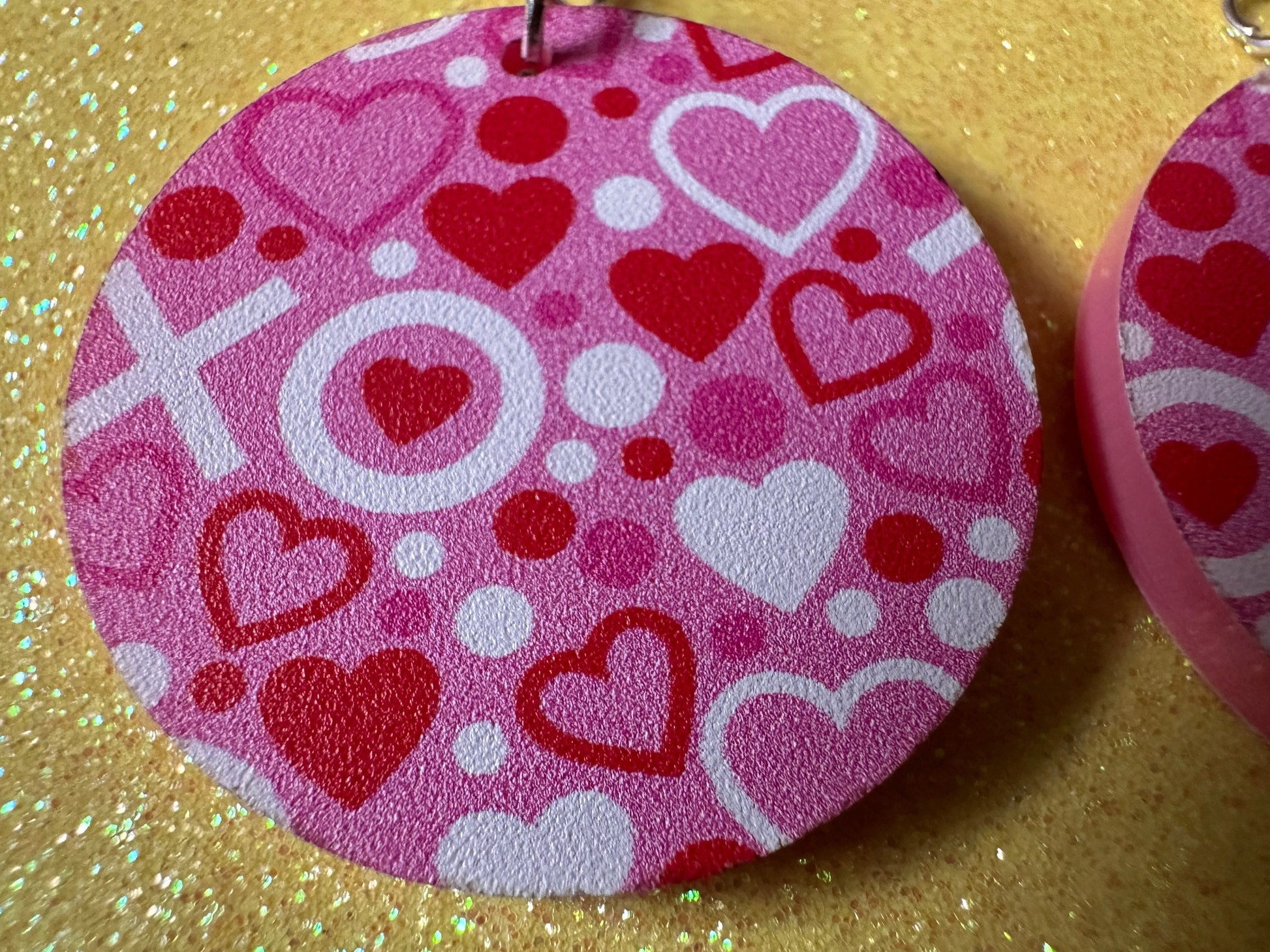 Heart Earrings: Laser Cut Acrylic XO Hearts, Love, Valentines Day, Anniversary, Marriage, Partner, Lover, Vday, Best Gifts for Her/Him/Them