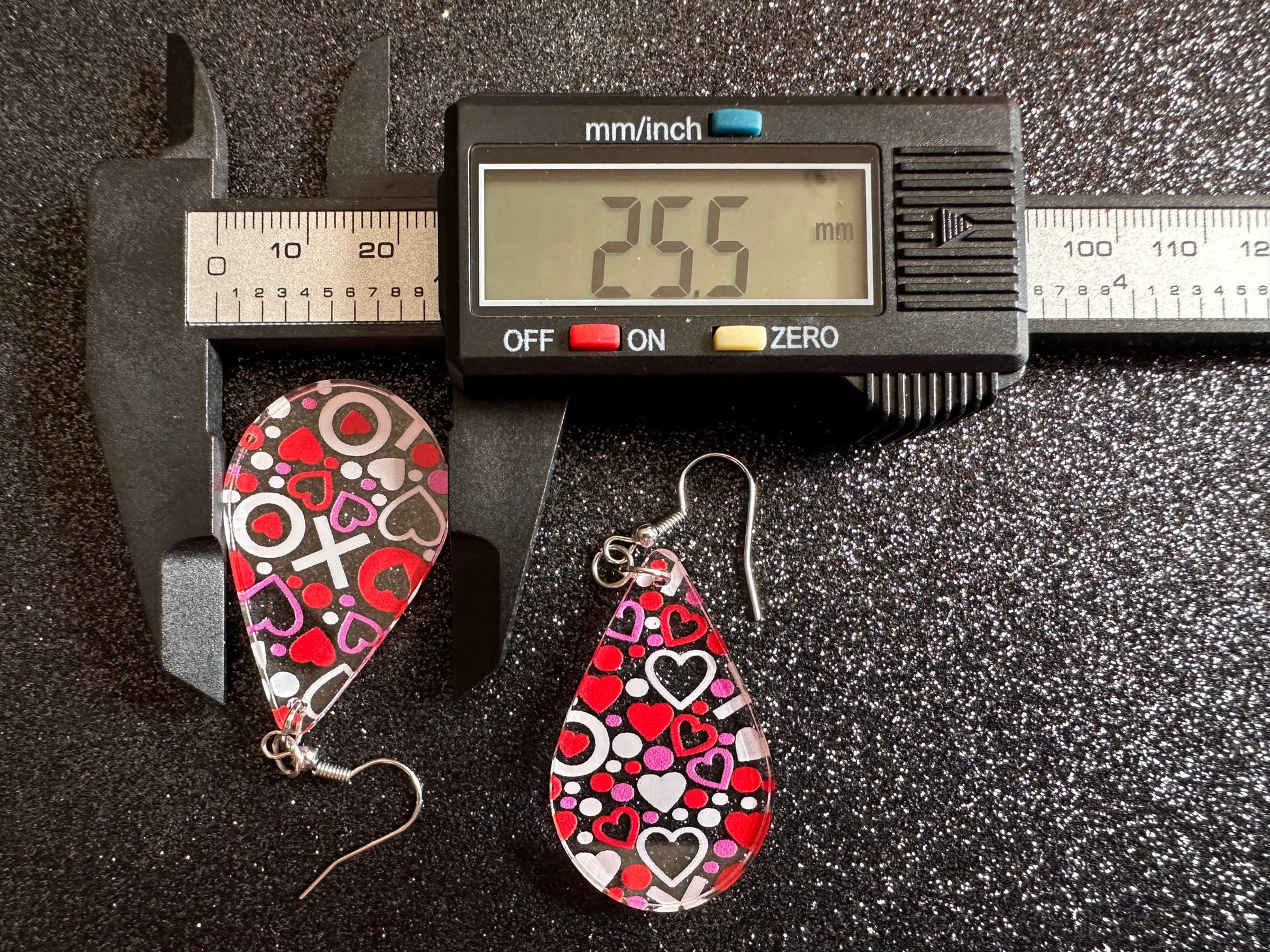 Heart Earrings: Laser Cut Acrylic XO Hearts, Love, Valentines Day, Anniversary, Marriage, Partner, Lover, Vday, Best Gifts for Her/Him/Them