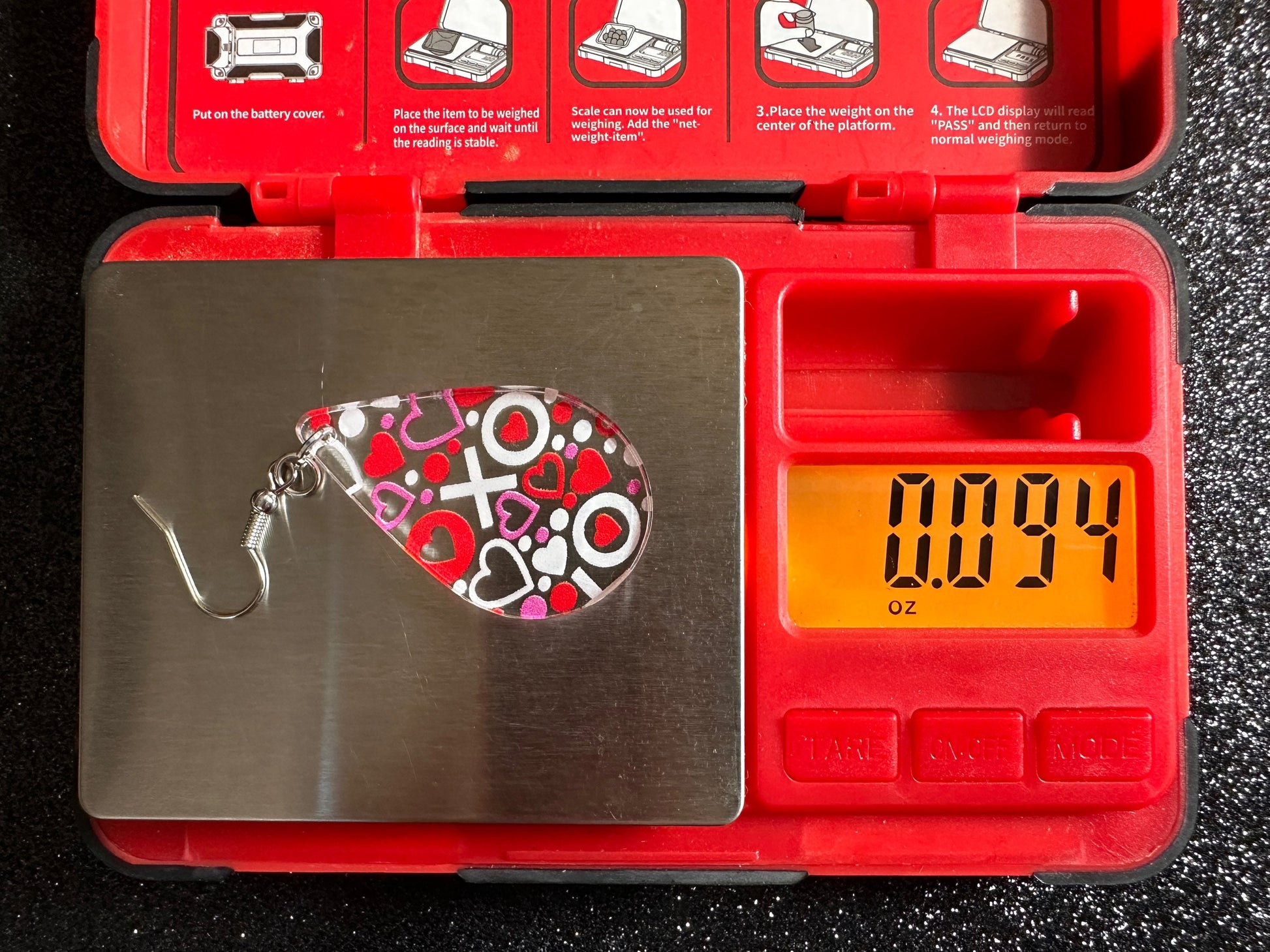 Heart Earrings: Laser Cut Acrylic XO Hearts, Love, Valentines Day, Anniversary, Marriage, Partner, Lover, Vday, Best Gifts for Her/Him/Them