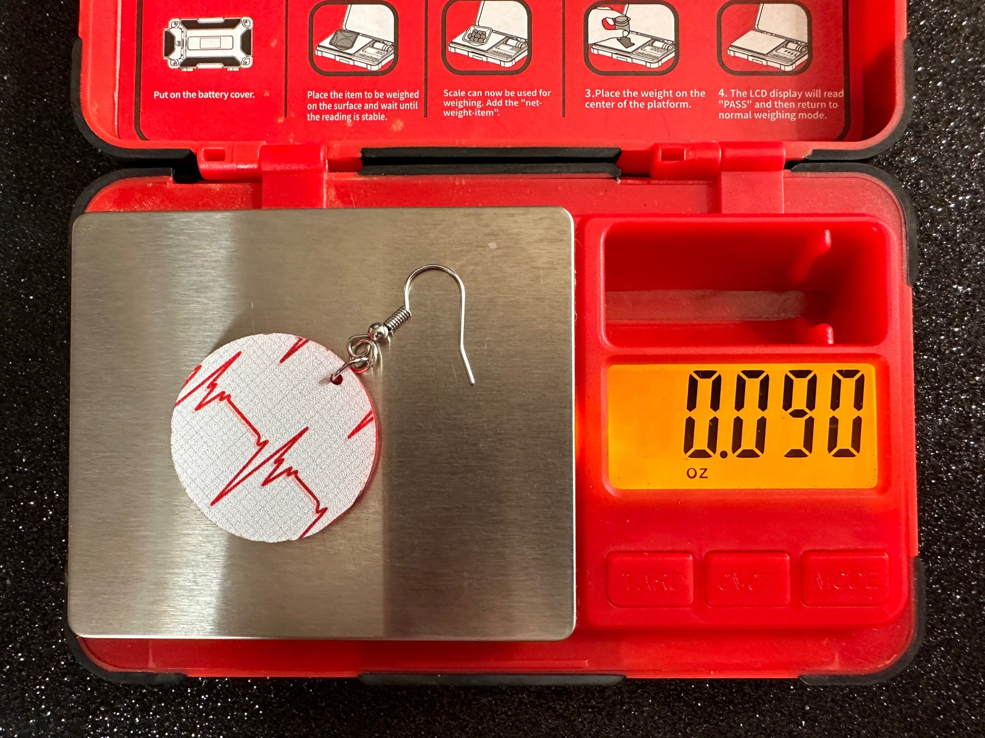 Heart Rate Chart Earrings: Laser Cut Acrylic Earrings, Medical Heart Health, Heart Zone, Nurse, Doctor, Syringe, Best Gifts for Her/Him/Them