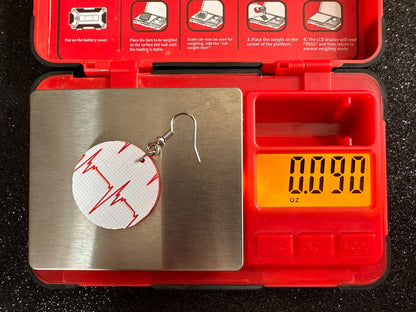 Heart Rate Chart Earrings: Laser Cut Acrylic Earrings, Medical Heart Health, Heart Zone, Nurse, Doctor, Syringe, Best Gifts for Her/Him/Them