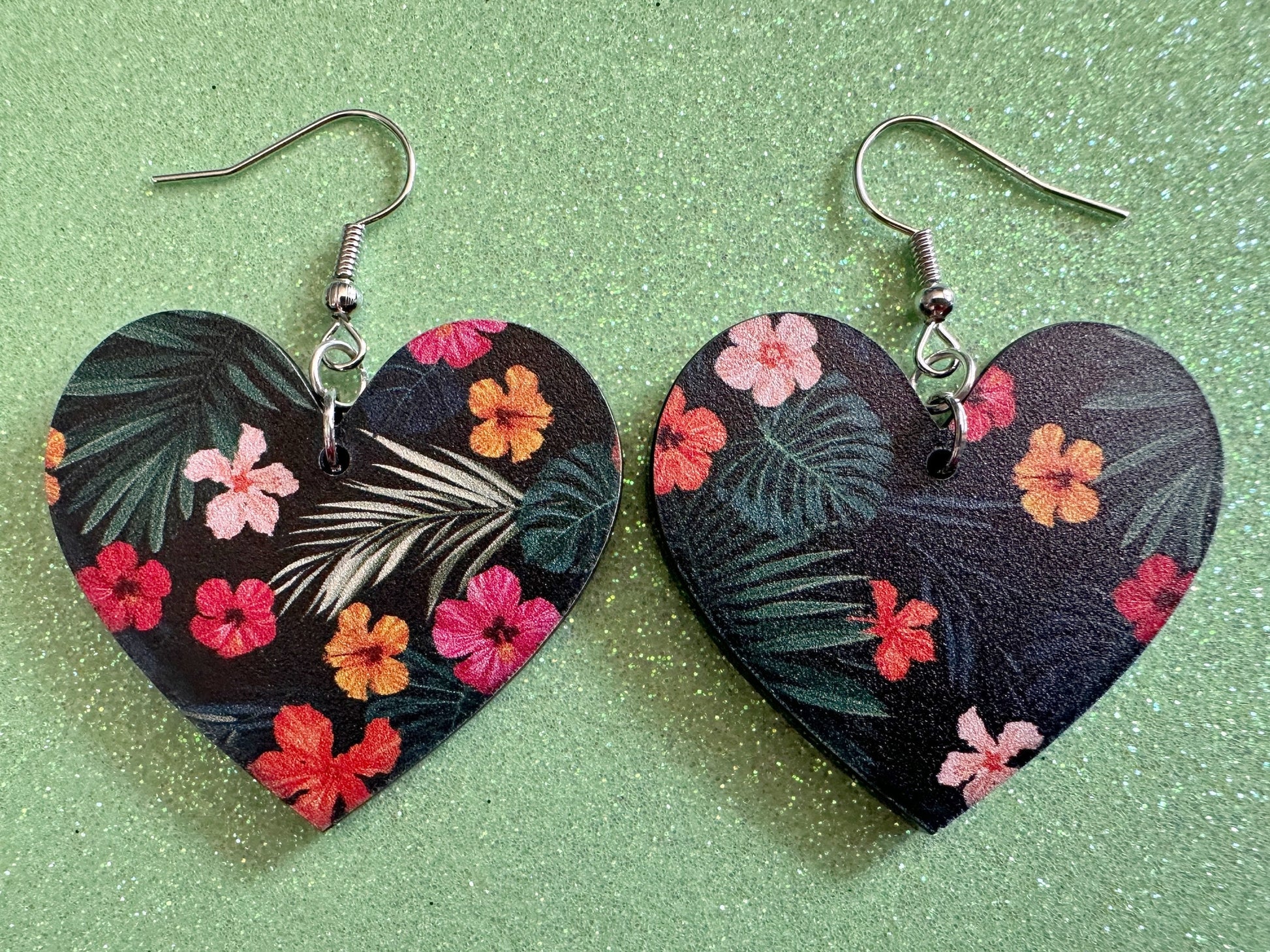 Hibiscus Earrings: Laser Cut Acrylic Flowers, Floral, Flowers, Hawaii, Hawaiian, Tropical, Summer Vibes, Best Gifts for Her/Him/Them