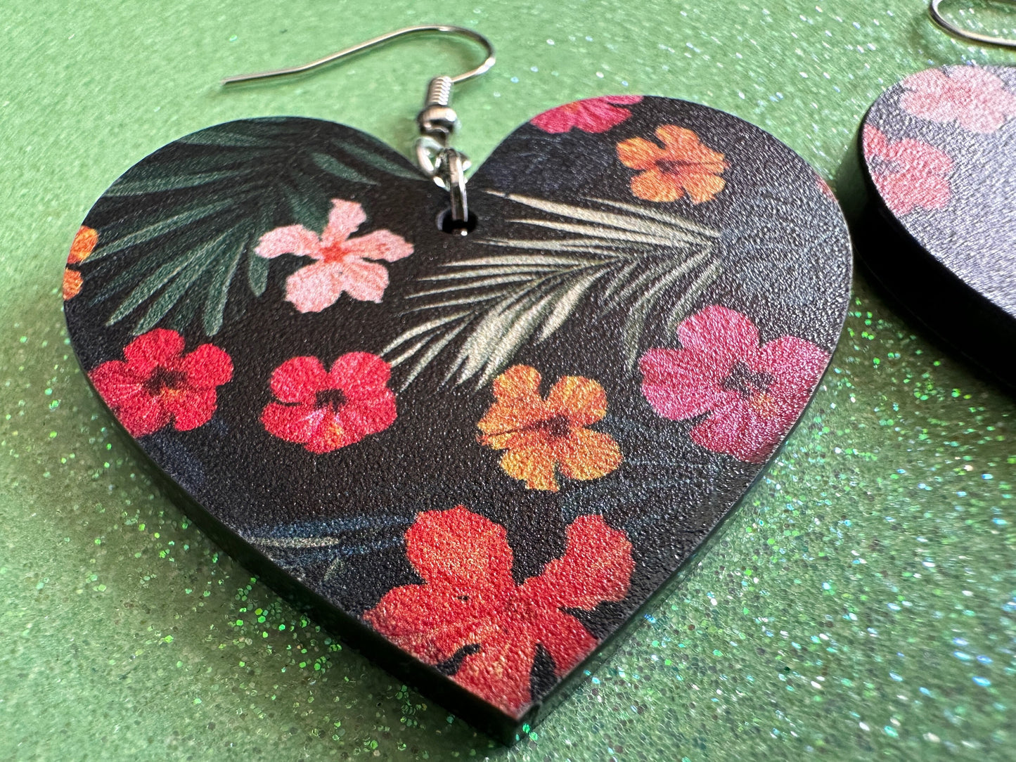 Hibiscus Earrings: Laser Cut Acrylic Flowers, Floral, Flowers, Hawaii, Hawaiian, Tropical, Summer Vibes, Best Gifts for Her/Him/Them