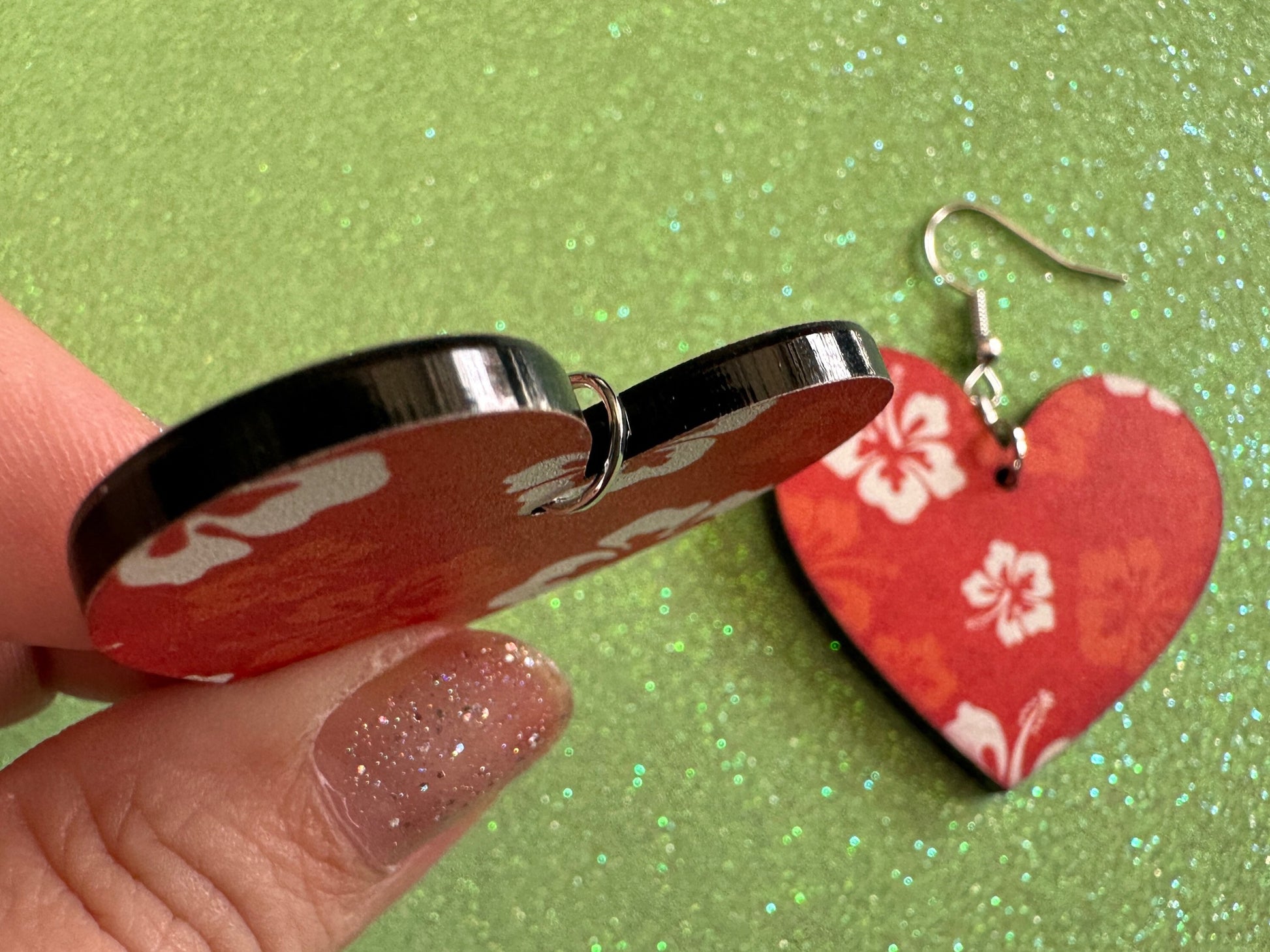 Hibiscus Earrings: Laser Cut Acrylic Flowers, Floral, Flowers, Hawaii, Hawaiian, Tropical, Summer Vibes, Best Gifts for Her/Him/Them