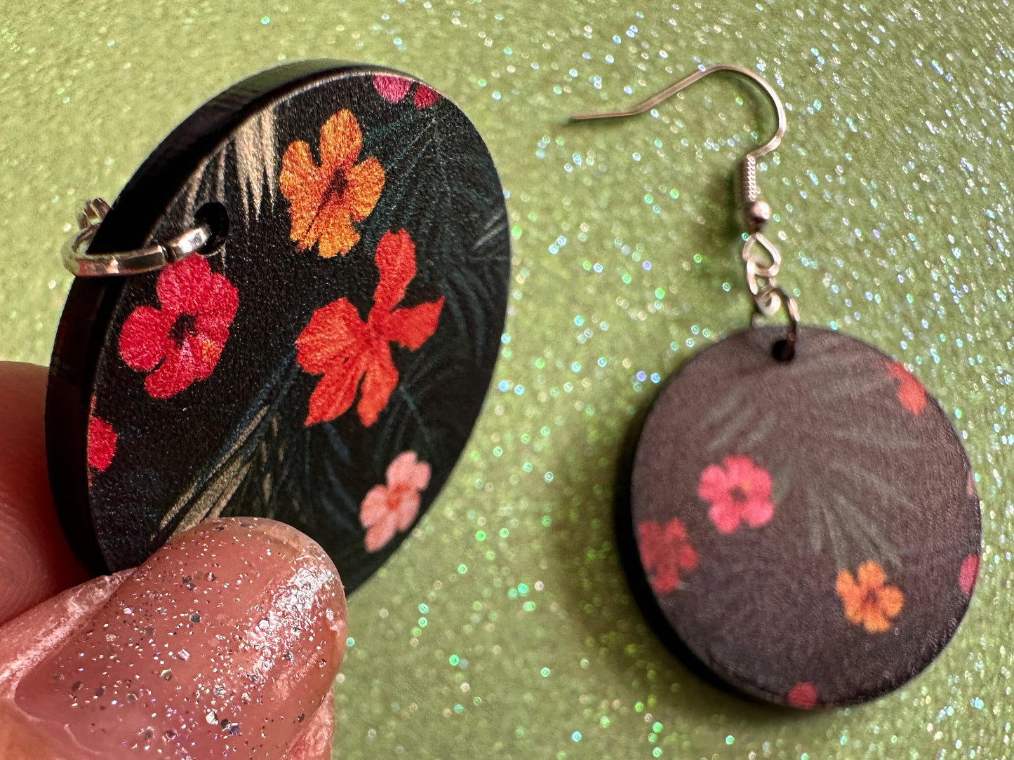 Hibiscus Earrings: Laser Cut Acrylic Flowers, Floral, Flowers, Hawaii, Hawaiian, Tropical, Summer Vibes, Best Gifts for Her/Him/Them