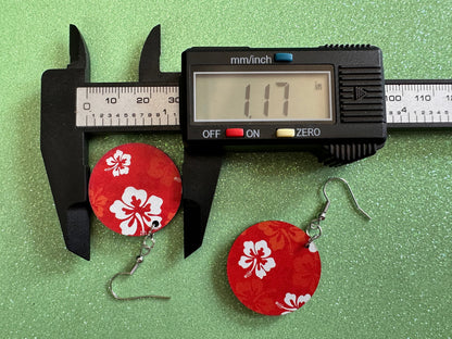 Hibiscus Earrings: Laser Cut Acrylic Flowers, Floral, Flowers, Hawaii, Hawaiian, Tropical, Summer Vibes, Best Gifts for Her/Him/Them