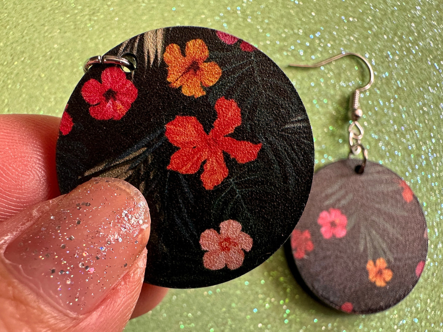 Hibiscus Earrings: Laser Cut Acrylic Flowers, Floral, Flowers, Hawaii, Hawaiian, Tropical, Summer Vibes, Best Gifts for Her/Him/Them
