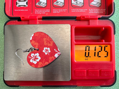 Hibiscus Earrings: Laser Cut Acrylic Flowers, Floral, Flowers, Hawaii, Hawaiian, Tropical, Summer Vibes, Best Gifts for Her/Him/Them