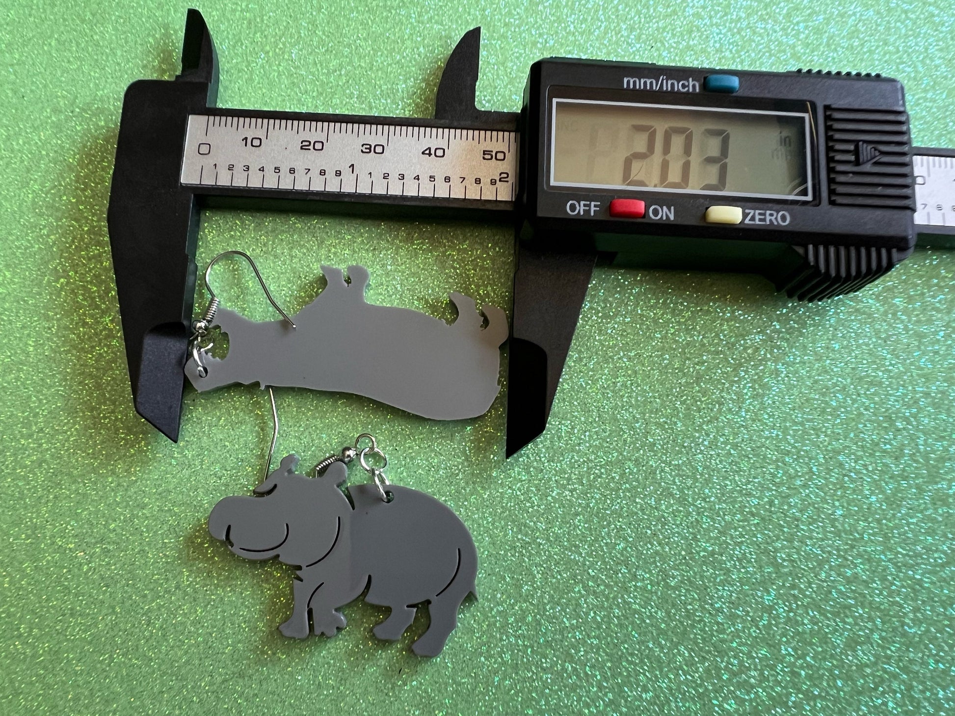 Hippo Earrings: Laser Cut Acrylic Hippopotamuses, Simple Hippo Outline, Hippo Silhouette, Hippos, Zoo Animals, Best Gifts for Her/Him/Them