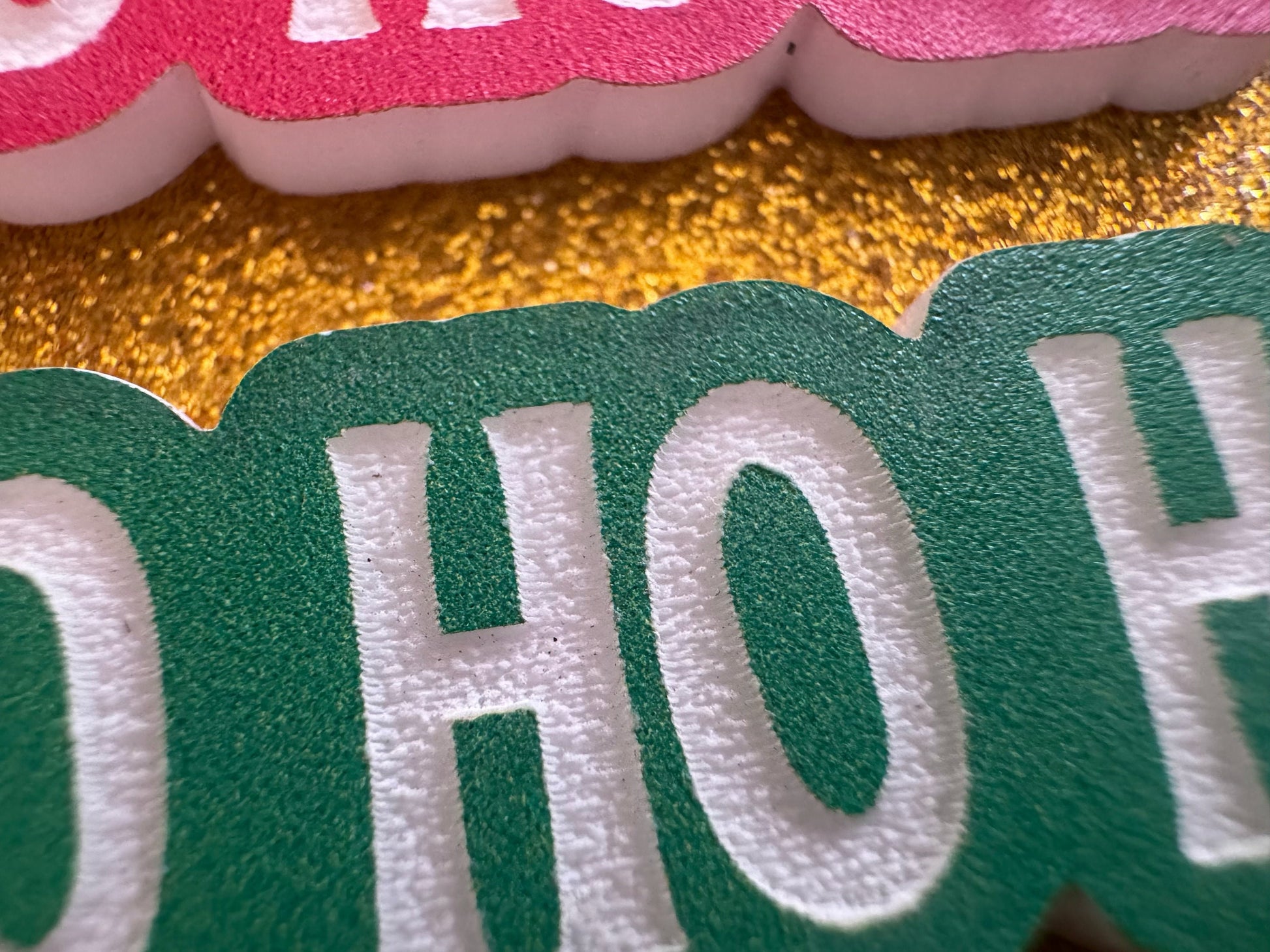 Ho Ho Ho Earrings: Laser Cut Acrylic Christmas Earrings, Xmas, X-mas, Winter Holidays, Santa Claus, Presents, Best Gifts for Her/Him/Them