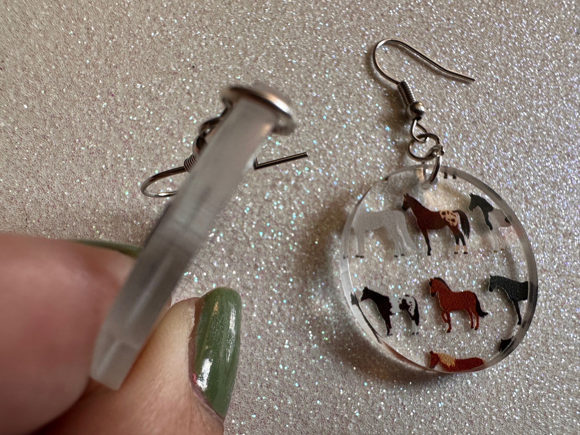 Horse Earrings: Laser Cut Acrylic Horses, Equine, Riding Camp, Cowboy, Pony, Love Horses, Horse Lover, Animals, Best Gifts for Her/Him/Them