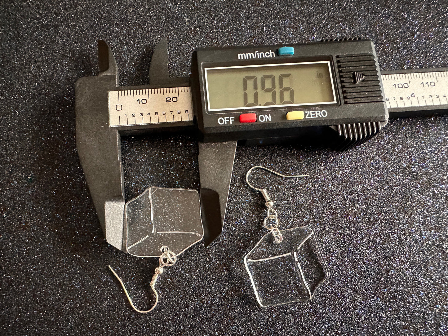 Ice Cube Earrings: Laser Cut Acrylic Ice Cubes, Cold, Iced, Frozen Water, Freezing, Summer, Cool Down, Chill Out, Gifts for Her/Him/Them
