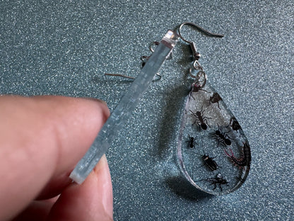 Insect Earrings: Laser Cut Acrylic Insects, Bugs, Ant, Spider, Centipede, Fly, Beetle, Animals, Entomology, Zoo, Best Gifts for Her/Him/Them