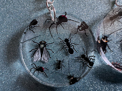 Insect Earrings: Laser Cut Acrylic Insects, Bugs, Ant, Spider, Centipede, Fly, Beetle, Animals, Entomology, Zoo, Best Gifts for Her/Him/Them