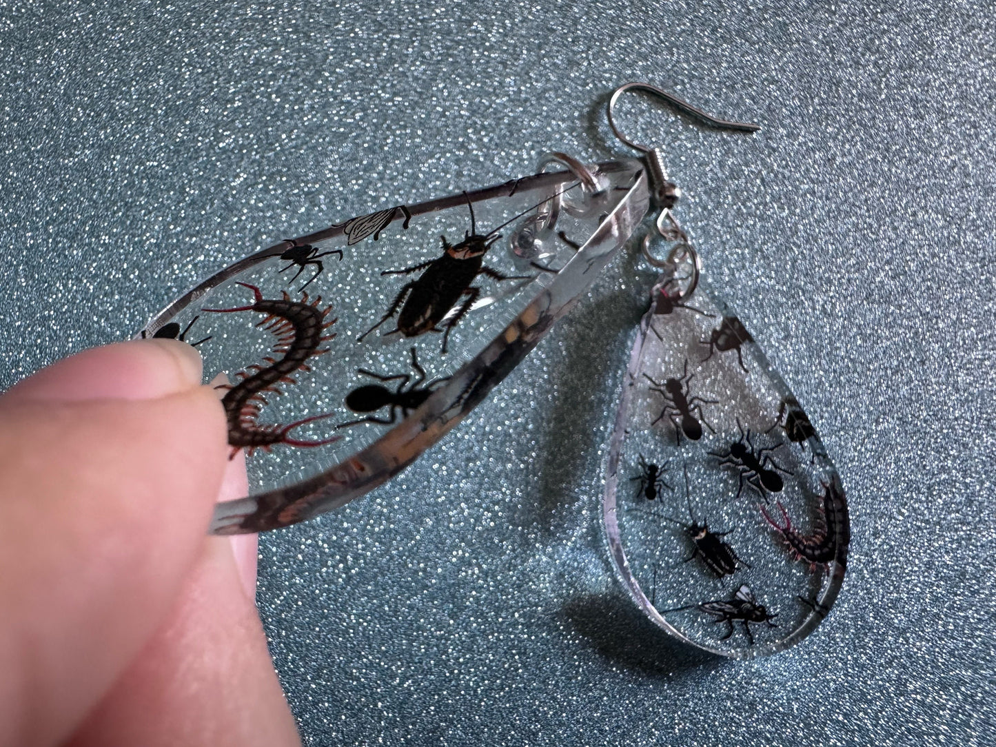 Insect Earrings: Laser Cut Acrylic Insects, Bugs, Ant, Spider, Centipede, Fly, Beetle, Animals, Entomology, Zoo, Best Gifts for Her/Him/Them