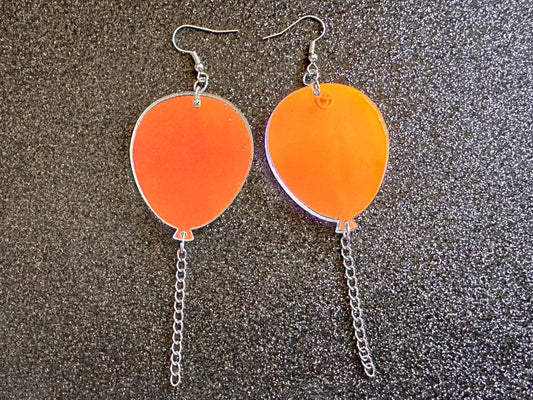 Iridescent Balloon Earrings: Laser Cut Acrylic Balloons, Party, Celebrate, Helium, Birthday, Best Gifts for Her/Him/Them