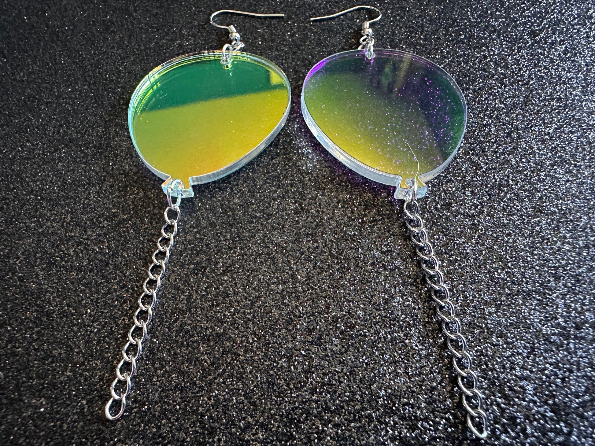Iridescent Balloon Earrings: Laser Cut Acrylic Balloons, Party, Celebrate, Helium, Birthday, Best Gifts for Her/Him/Them