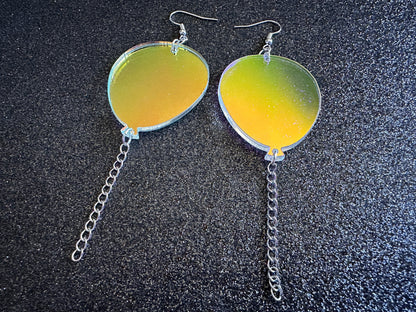 Iridescent Balloon Earrings: Laser Cut Acrylic Balloons, Party, Celebrate, Helium, Birthday, Best Gifts for Her/Him/Them