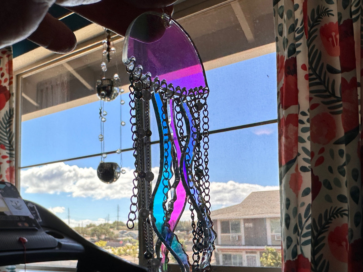Iridescent Jellyfish Earrings: Laser Cut Acrylic Jellies, Ocean Animals, Fish, Sea Creatures, Aquatic, Gifts for Her/Him/Them