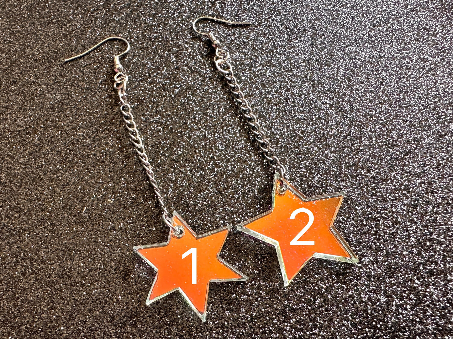 Iridescent Star Earrings: Laser Cut Acrylic Stars, Magic, Night Sky, Astrology, Astronomy, Best Gifts for Her/Him/Them
