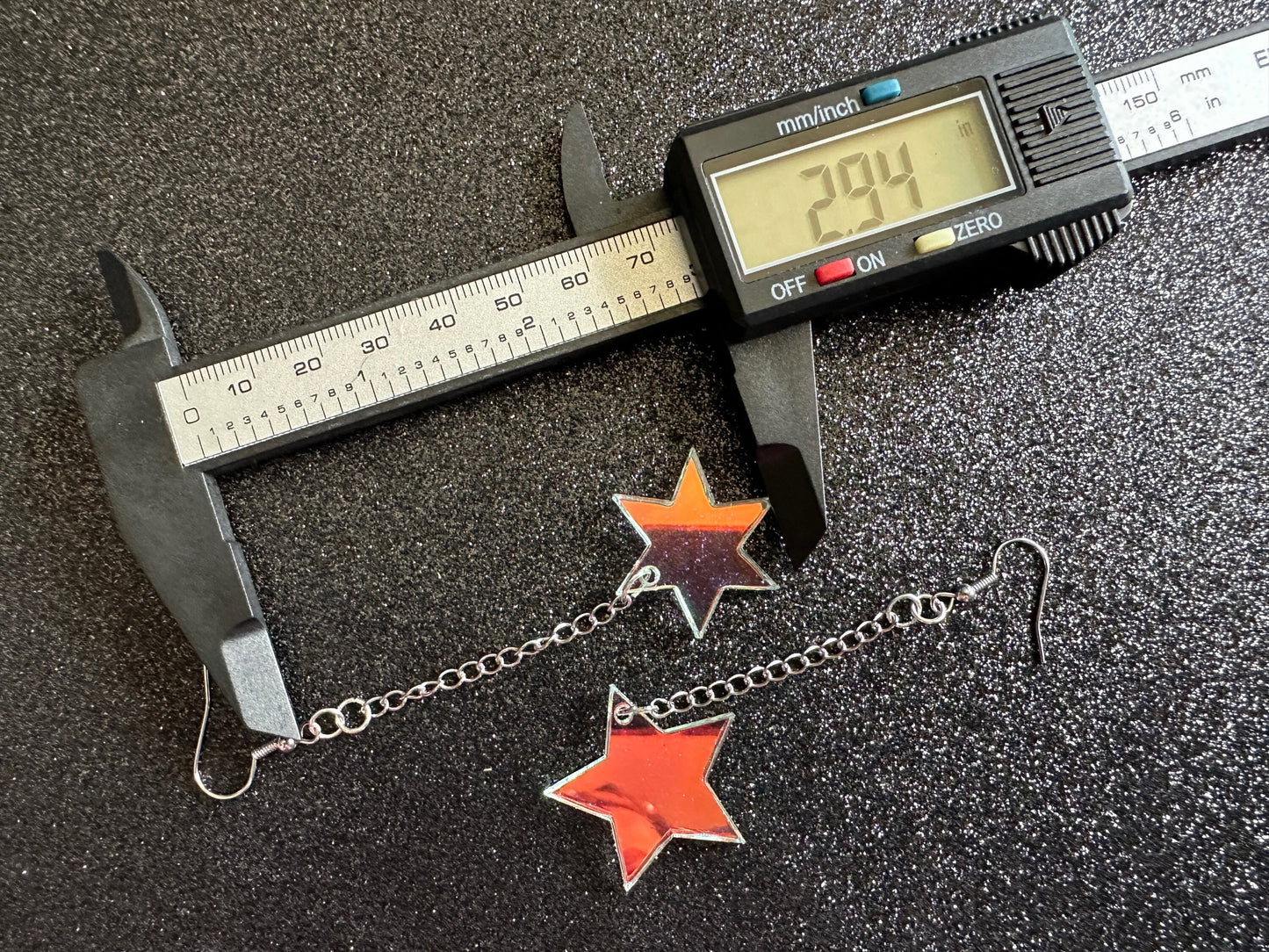 Iridescent Star Earrings: Laser Cut Acrylic Stars, Magic, Night Sky, Astrology, Astronomy, Best Gifts for Her/Him/Them