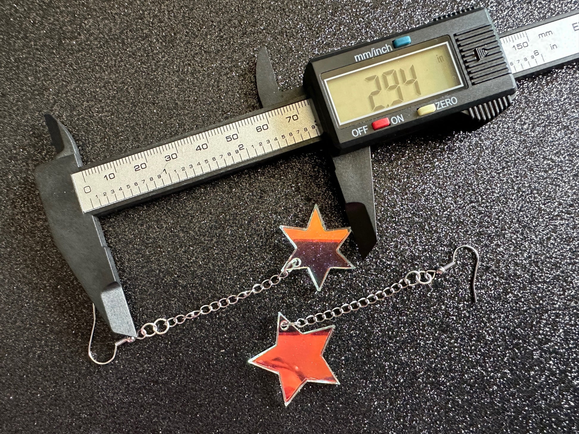 Iridescent Star Earrings: Laser Cut Acrylic Stars, Magic, Night Sky, Astrology, Astronomy, Best Gifts for Her/Him/Them