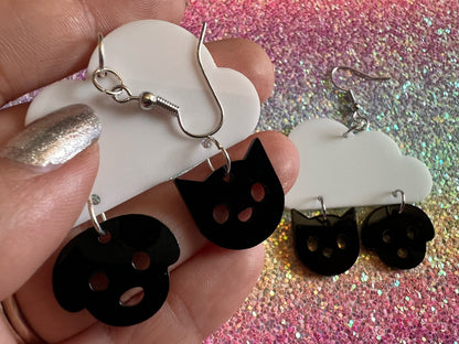 It's Raining Cats and Dogs Earrings: Laser Cut Acrylic Earrings, Raining, Rain, Best Gifts for Her/Him/Them