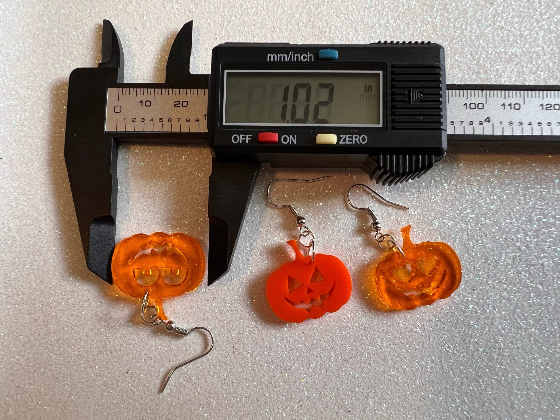 Jack-O-Lantern Halloween Earrings: Laser Cut Acrylic Pumpkins, Scary, Spooky, Horror, Best Gifts for Her/Him/Them