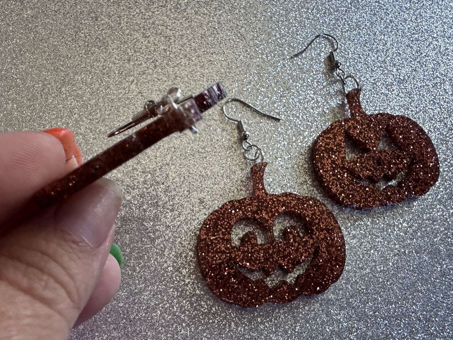 Jack-O-Lantern Halloween Earrings: Laser Cut Acrylic Pumpkins, Scary, Spooky, Horror, Gifts for Her/Him/Them