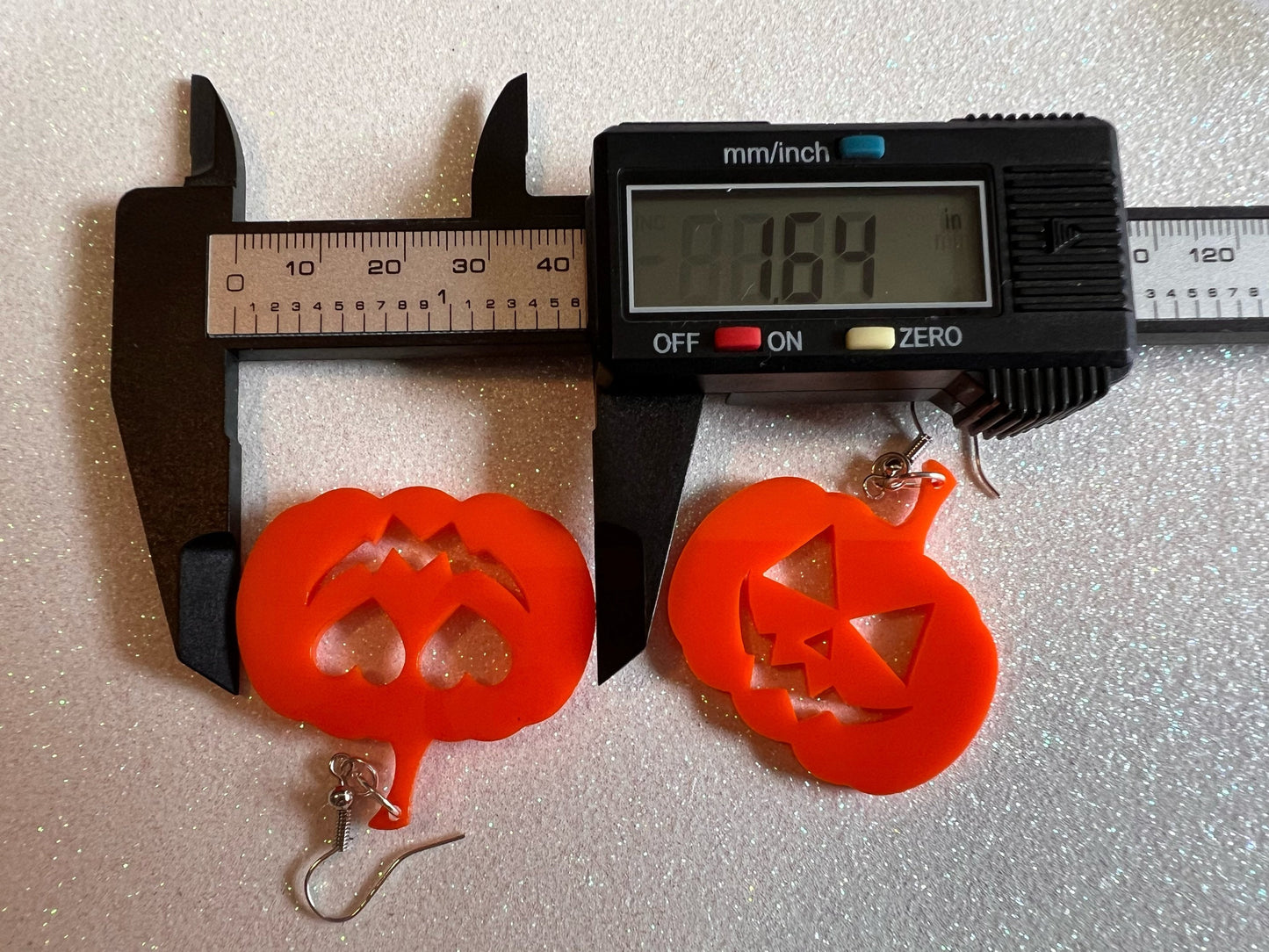 Jack-O-Lantern Halloween Earrings: Laser Cut Acrylic Pumpkins, Scary, Spooky, Horror, Gifts for Her/Him/Them