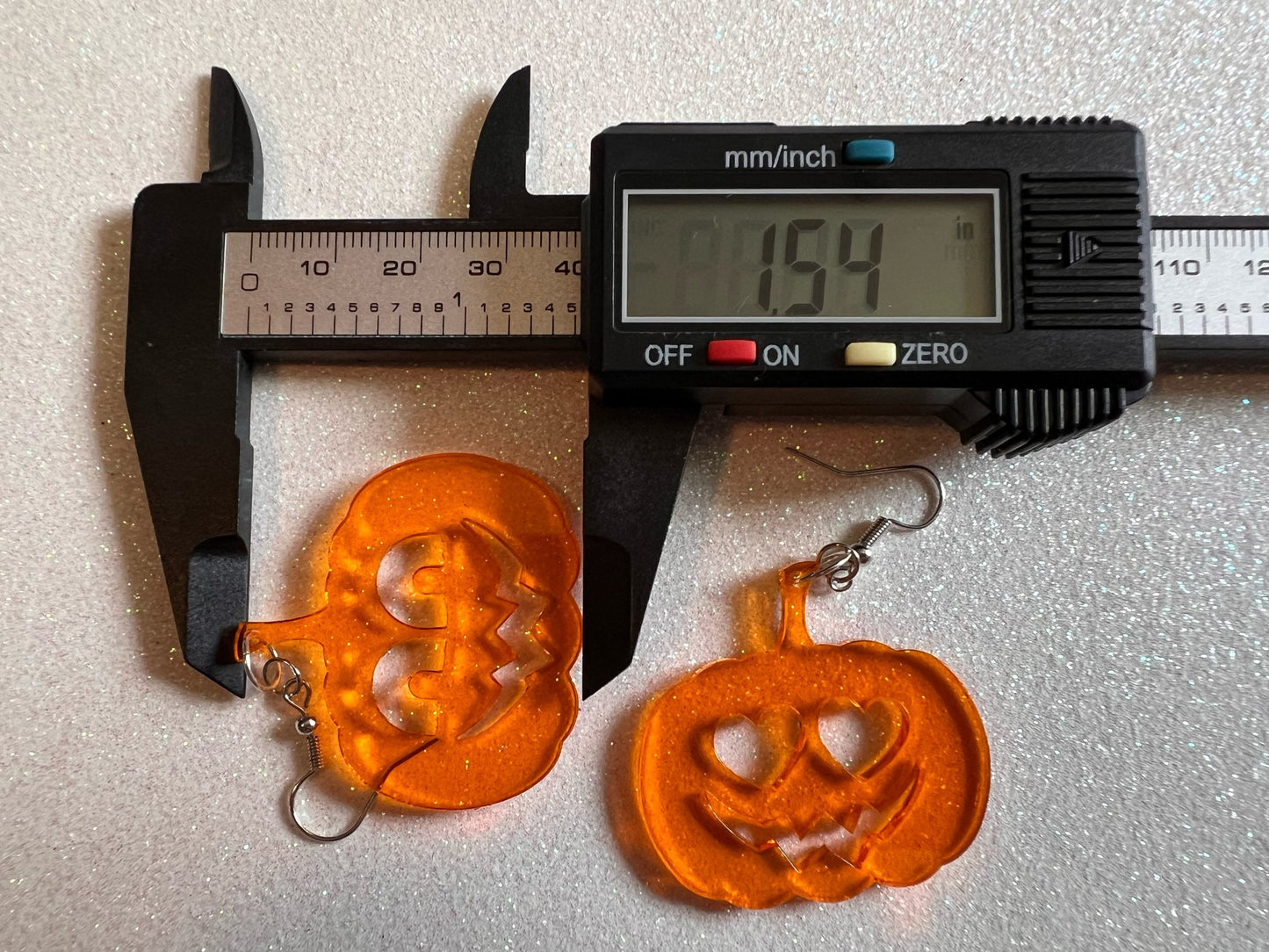 Jack-O-Lantern Halloween Earrings: Laser Cut Acrylic Pumpkins, Scary, Spooky, Horror, Gifts for Her/Him/Them