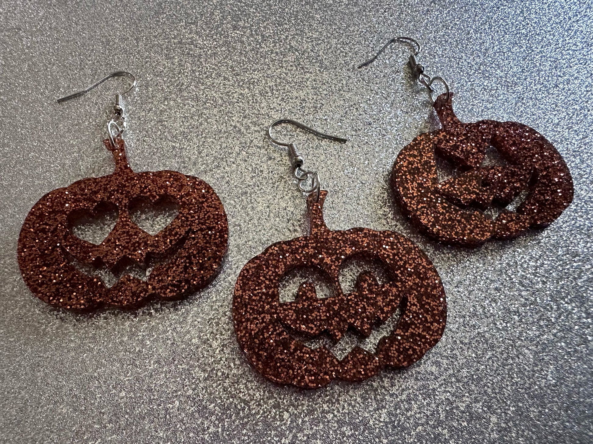 Jack-O-Lantern Halloween Earrings: Laser Cut Acrylic Pumpkins, Scary, Spooky, Horror, Gifts for Her/Him/Them