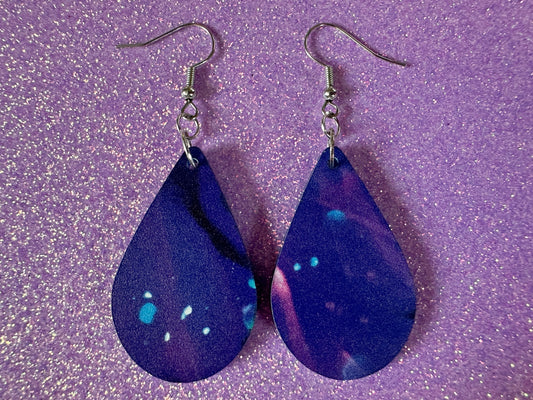 Jellyfish Earrings: Laser Cut Acrylic Jellyfish Design, Fish, Blue, Pink Jellyfish, Animals, Fish, Aquarium, Best Gifts for Her/Him/Them