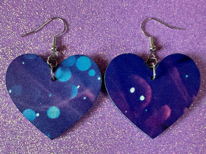 Jellyfish Earrings: Laser Cut Acrylic Jellyfish Design, Fish, Blue, Pink Jellyfish, Animals, Fish, Aquarium, Best Gifts for Her/Him/Them