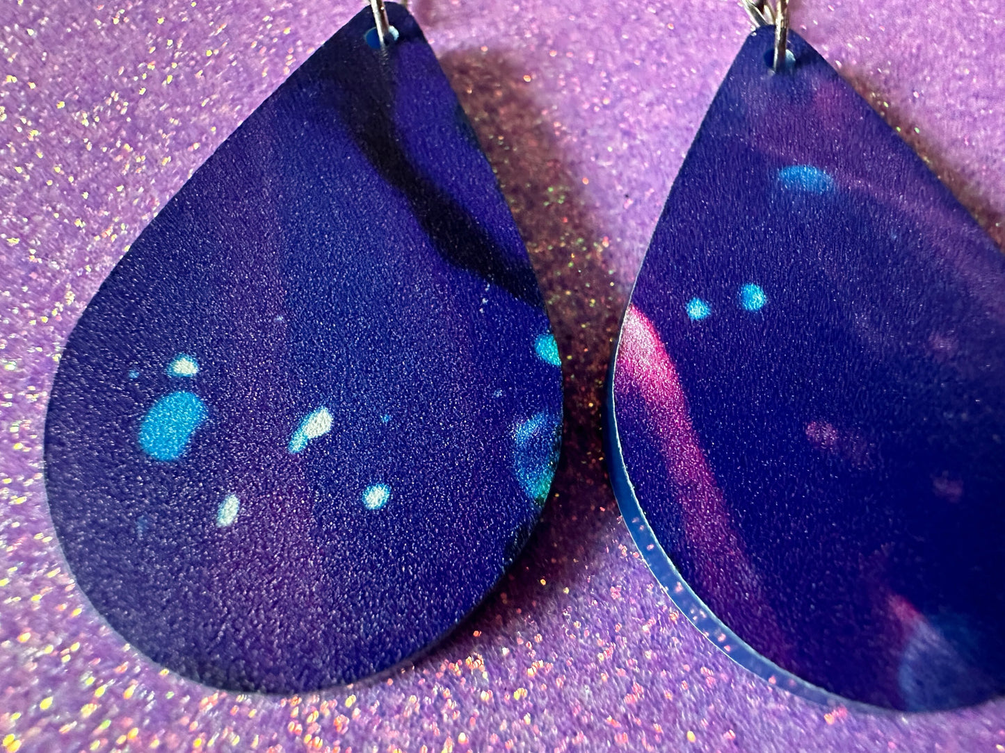 Jellyfish Earrings: Laser Cut Acrylic Jellyfish Design, Fish, Blue, Pink Jellyfish, Animals, Fish, Aquarium, Best Gifts for Her/Him/Them
