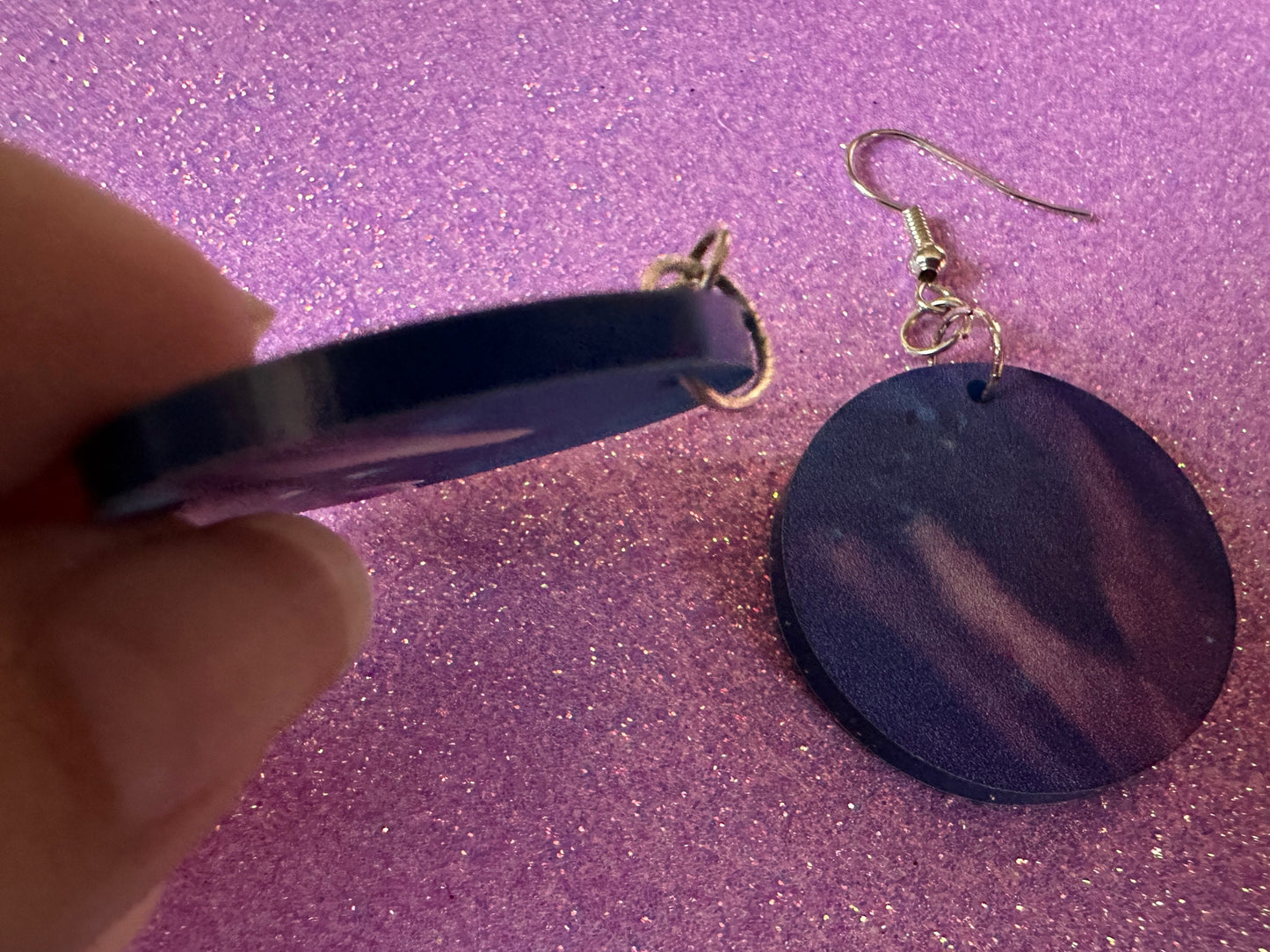 Jellyfish Earrings: Laser Cut Acrylic Jellyfish Design, Fish, Blue, Pink Jellyfish, Animals, Fish, Aquarium, Best Gifts for Her/Him/Them
